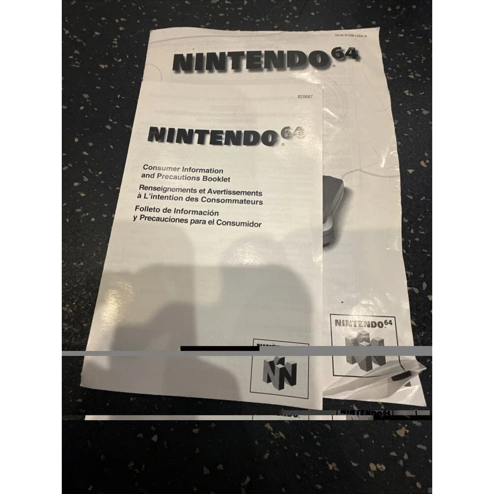 Nintendo 64 N64 Memory Card by Performance Model P-302 ML213 With Manual, Cords